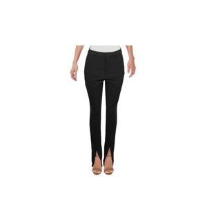 Danielle Bernstein Womens Slit Leg Slim Fit Pants